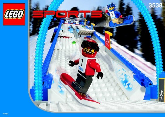 Building Instructions - LEGO - 3538 - Snowboard Boarder Cross Race: Page 1