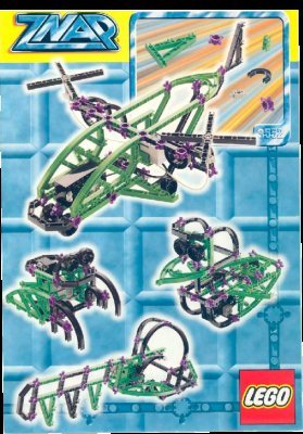 Building Instructions - LEGO - 3552 - GREEN HELICOPTER W. MOTOR: Page 1