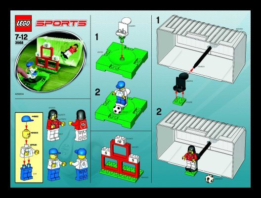 Building Instructions - LEGO - 3568 - Soccer Target Practice: Page 1