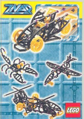 Building Instructions - LEGO - 3571 - BLACK RACER W. MOTOR: Page 1