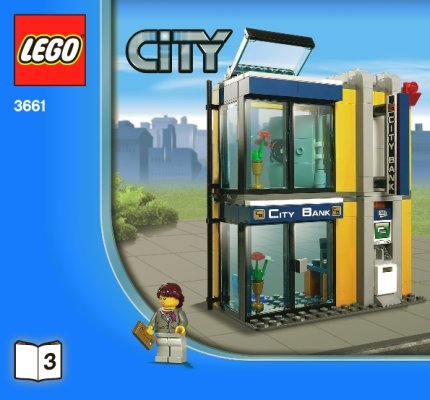 Building Instructions - LEGO - 3661 - Bank & Money Transfer: Page 1