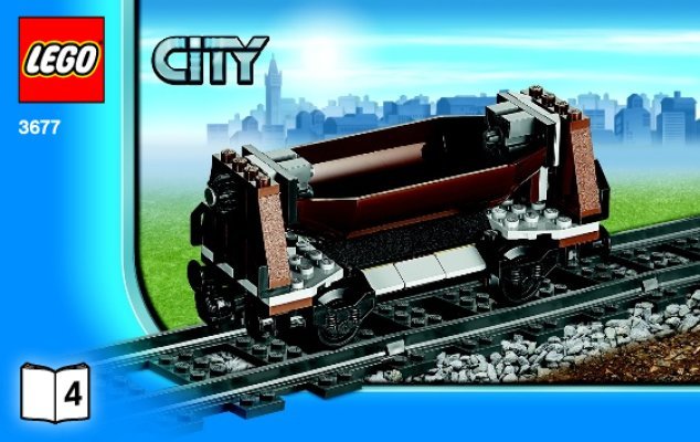 Building Instructions - LEGO - 3677 - Red Cargo Train: Page 1