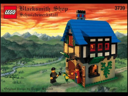 Building Instructions - LEGO - 3739 - Blacksmith Shop: Page 1