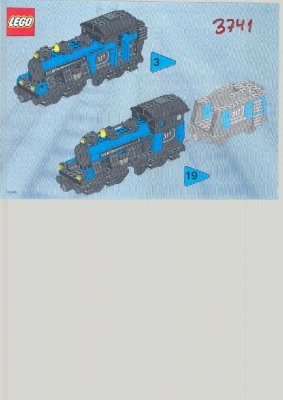 Building Instructions - LEGO - 3741 - LARGE TRAIN BASIS: Page 1