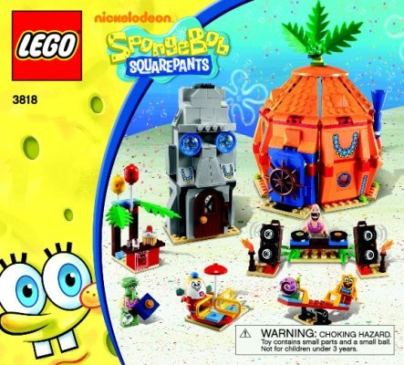 Building Instructions - LEGO - 3818 - Bikini Bottom Undersea Party: Page 1