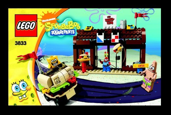 Building Instructions - LEGO - 3833 - Krusty Krab Adventures: Page 1