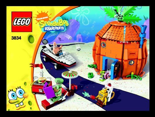 Building Instructions - LEGO - 3834 - Good Neighbors at Bikini Bottom: Page 1