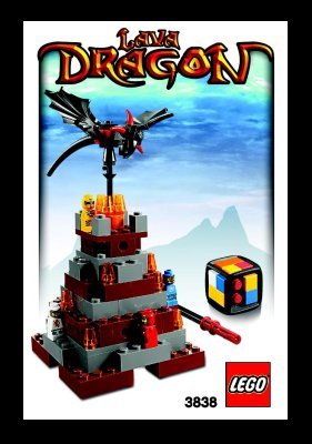 Building Instructions - LEGO - 3838 - Lava Dragon: Page 1