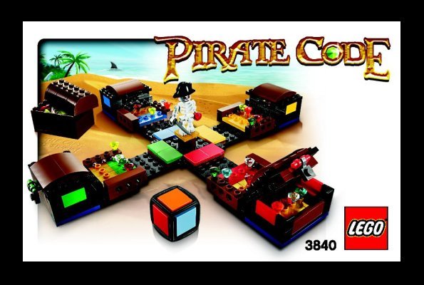 Building Instructions - LEGO - 3840 - Pirate Code: Page 1