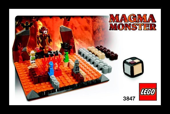 Building Instructions - LEGO - 3847 - Magma Monster: Page 1