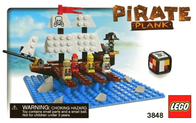 Building Instructions - LEGO - 3848 - Pirate Plank: Page 1