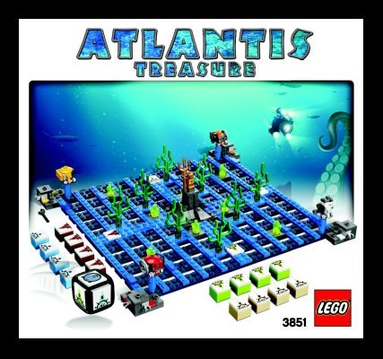 Building Instructions - LEGO - 3851 - Atlantis Treasure: Page 1