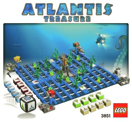 Building Instructions - LEGO - 3851 - Atlantis Treasure: Page 1