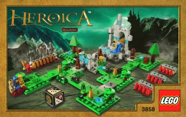 Building Instructions - LEGO - 3858 - Heroica Waldurk Forest: Page 1