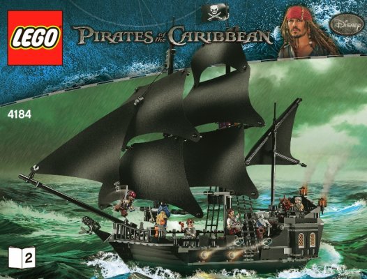 Building Instructions - LEGO - 4184 - The Black Pearl: Page 1