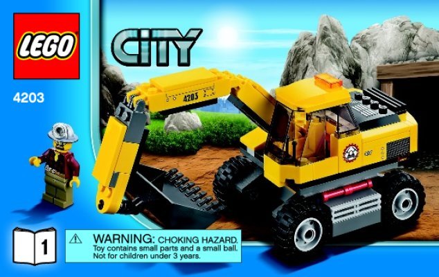 Building Instructions - LEGO - City - 4203 - Excavator Transport: Page 1