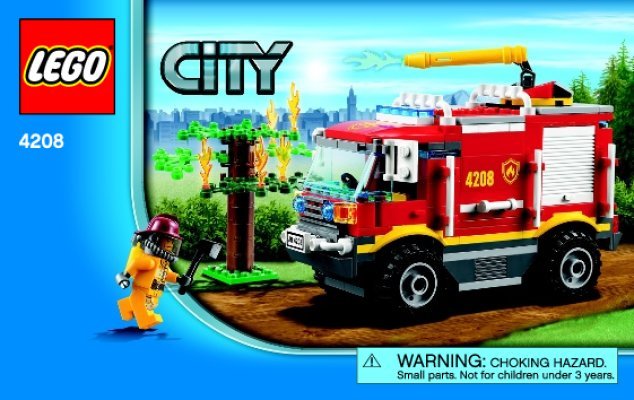 Building Instructions - LEGO - 4208 - 4x4 Fire Truck: Page 1