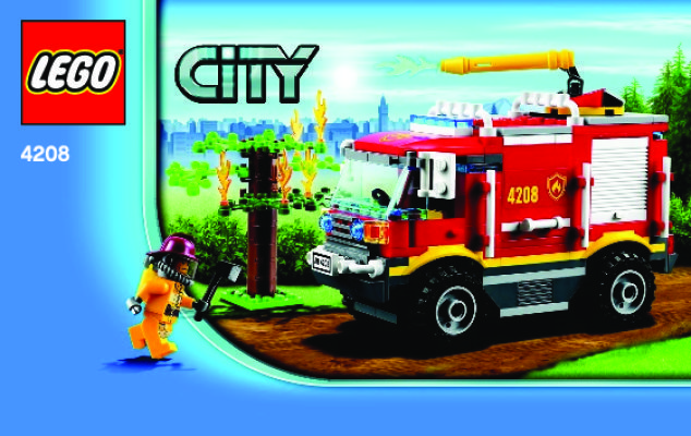 Building Instructions - LEGO - 4208 - 4x4 Fire Truck: Page 1