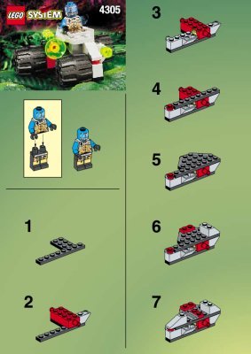 Building Instructions - LEGO - 4305 - SPACE SCAVENGER ( 6818): Page 1