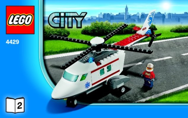 Building Instructions - LEGO - 4429 - Helicopter Rescue: Page 1