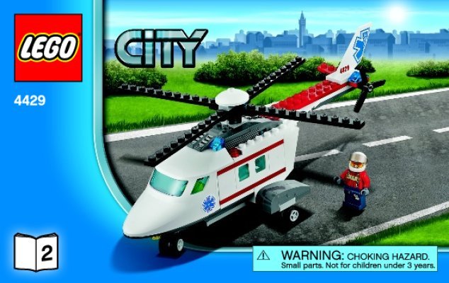 Building Instructions - LEGO - 4429 - Helicopter Rescue: Page 1