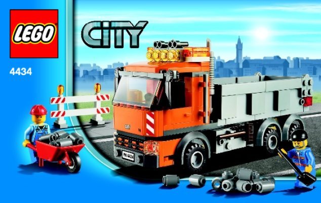 Building Instructions - LEGO - 4434 - Dump Truck: Page 1