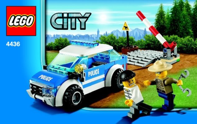 Building Instructions - LEGO - 4436 - Patrol Car: Page 1