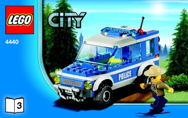 Building Instructions - LEGO - 4440 - Forest Police Station: Page 1