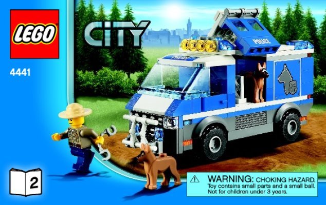 Building Instructions - LEGO - 4441 - Police Dog Van: Page 1