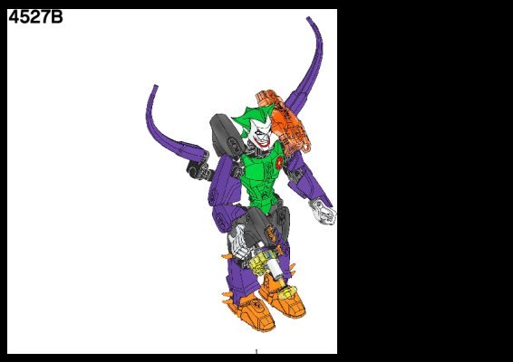 Building Instructions - LEGO - 4527 - The Joker: Page 1