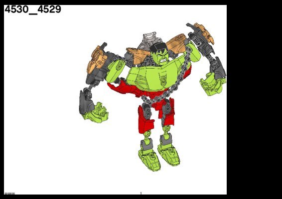 Building Instructions - LEGO - 4530 - The Hulk™: Page 1