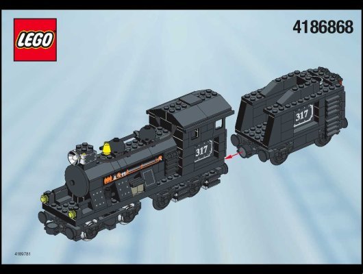 Building Instructions - LEGO - 4534 - TARGET DE LUXE TRAIN: Page 1