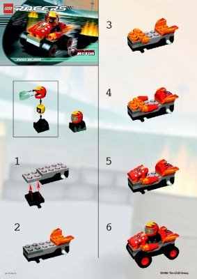 Building Instructions - LEGO - 4582 - Red Bullet: Page 1