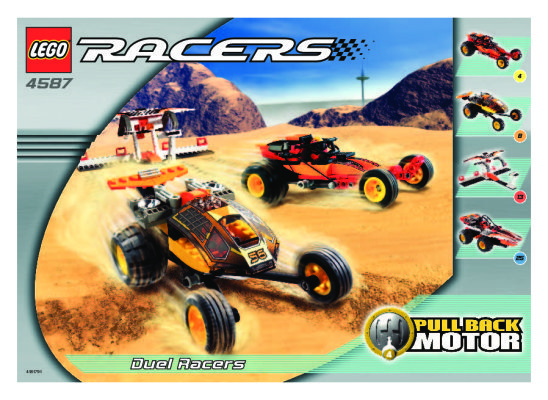 Building Instructions - LEGO - 4587 - Duel Racers: Page 1