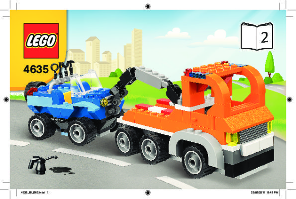 Building Instructions - LEGO - 4635 - Fun with Vehicles: Page 1