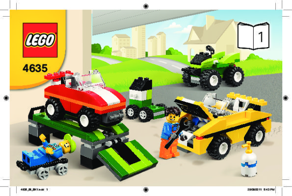 Building Instructions - LEGO - 4635 - Fun with Vehicles: Page 1