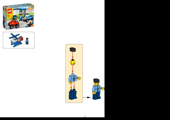 Building Instructions - LEGO - 4636 - Police Building Set: Page 1