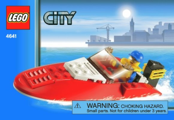 Building Instructions - LEGO - 4641 - Speed Boat: Page 1