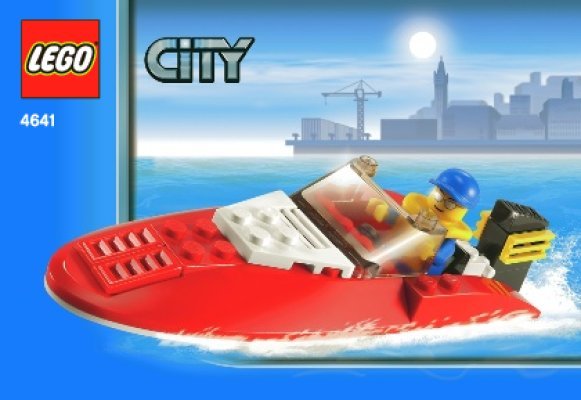 Building Instructions - LEGO - 4641 - Speed Boat: Page 1