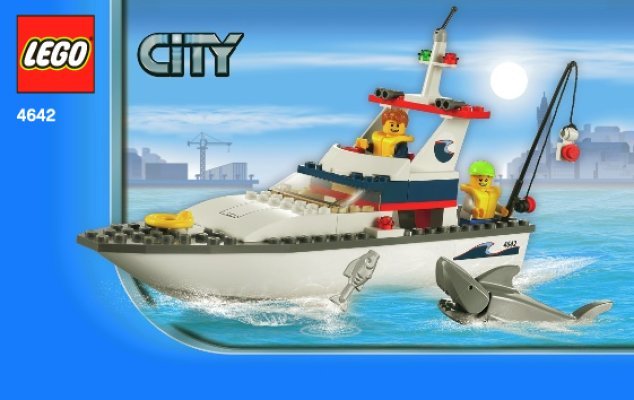 Building Instructions - LEGO - 4642 - Fishing Boat: Page 1