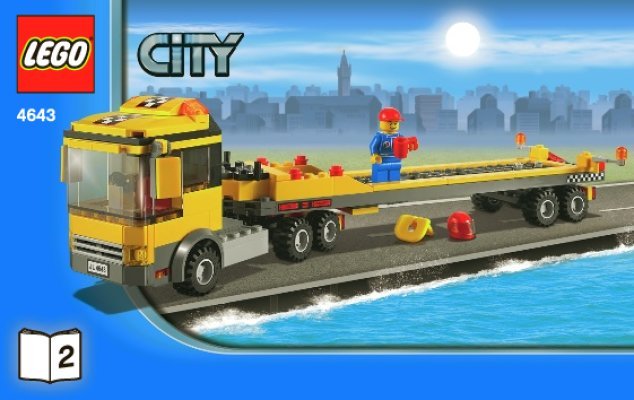 Building Instructions - LEGO - 4643 - Power Boat Transporter: Page 1