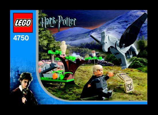 Building Instructions - LEGO - 4750 - Draco's Encounter With Buckbeak™: Page 1