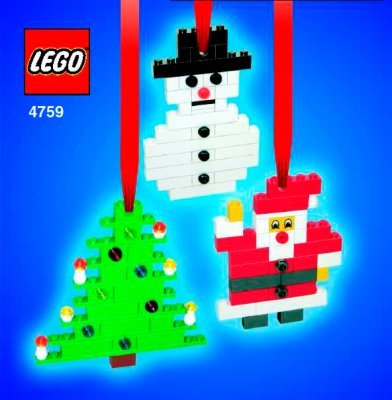 Building Instructions - LEGO - 4759 - Xmas Tree Deco & Gift Box: Page 1