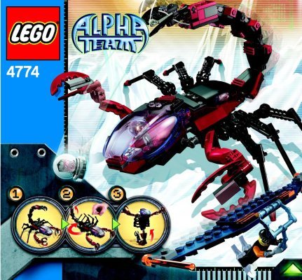 Building Instructions - LEGO - 4774 - Scorpion Orb Launcher: Page 1