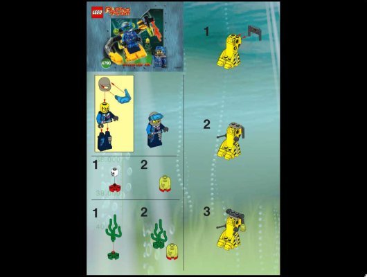 Building Instructions - LEGO - 4790 - AT Deep Sea Robot Diver: Page 1