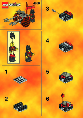 Building Instructions - LEGO - 4806 - Axe Cart: Page 1