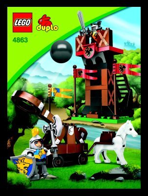 Building Instructions - LEGO - 4863 - Sentry & Catapult: Page 1