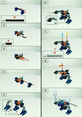 Building Instructions - LEGO - 4868 - Rahaga Gaaki: Page 1