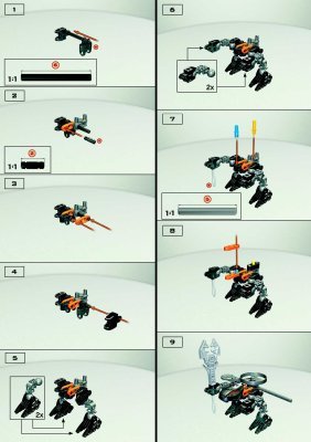 Building Instructions - LEGO - 4878 - Rahaga Bomonga: Page 1