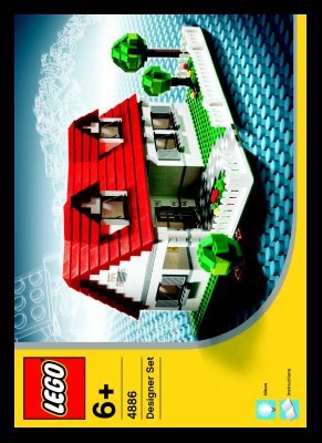 Building Instructions - LEGO - 4886 - Buildings: Page 1